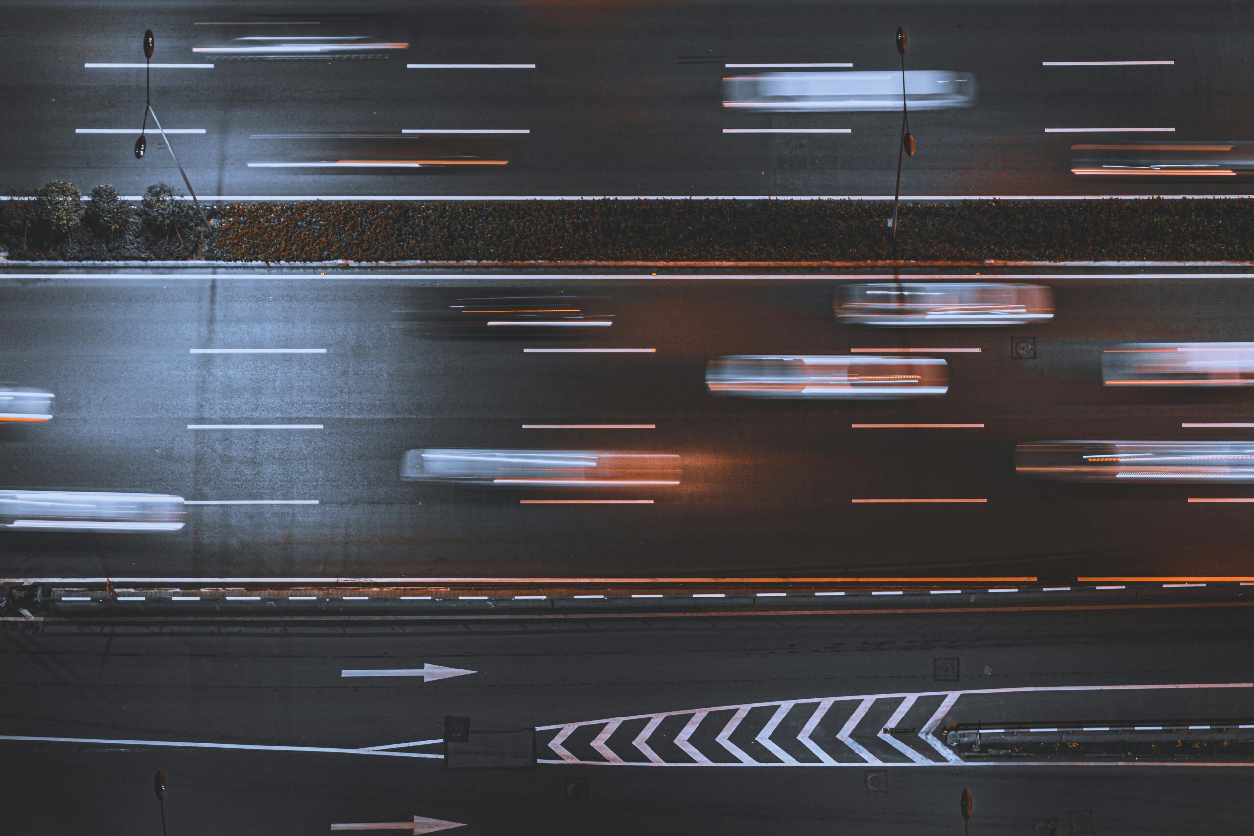 Zeitrafferfoto Von Autos In Der AsphaltstraÃŸe