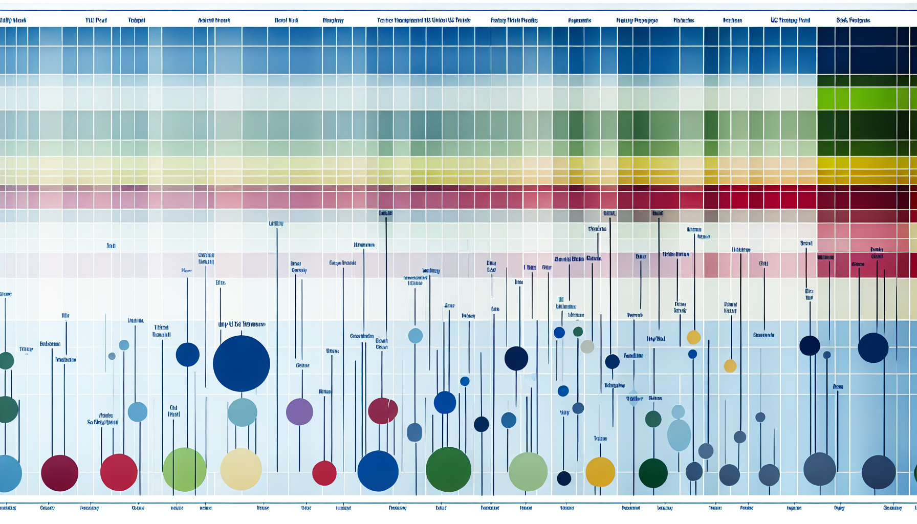 Eine grafische Darstellung, die eine Reihe verschiedener US-Aktienfonds zeigt. Sie enthÃ¤lt eine Vielzahl unterschiedlicher Formen und Farben, mit Beschriftungen, die erklÃ¤ren, wofÃ¼r jeder Abschnitt der Grafik steht. Im gesamten Diagramm werden Linien-, Kreis- und Balkensymbole verwendet; verschiedene Farben wie Blau, Rot, GrÃ¼n und Gelb kennzeichnen unterschiedliche Wertpapierarten im Portfolio, jeweils mit einer zugehÃ¶rigen Beschriftung. Der Hintergrund ist eine dezente Mischung aus WeiÃŸ und Hellblau, das Ã¼bersichtliche Layout vermittelt einen GesamtÃ¼berblick Ã¼ber die Vielfalt der Zusammensetzung des Portfolios.