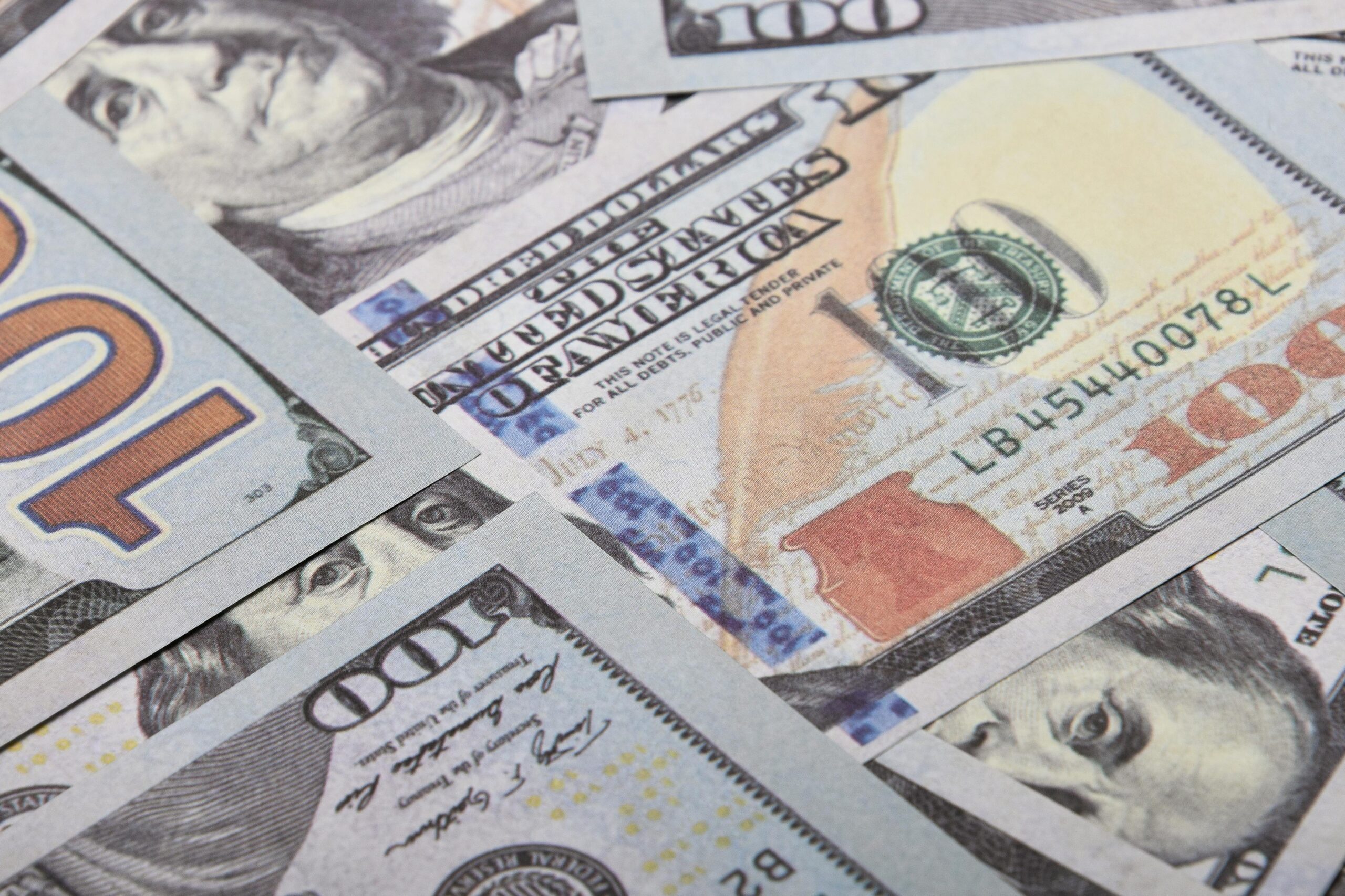 Kostenloses Stock Foto zu 100 dollar, amerikanische w&auml;hrung, amerikanisches geld