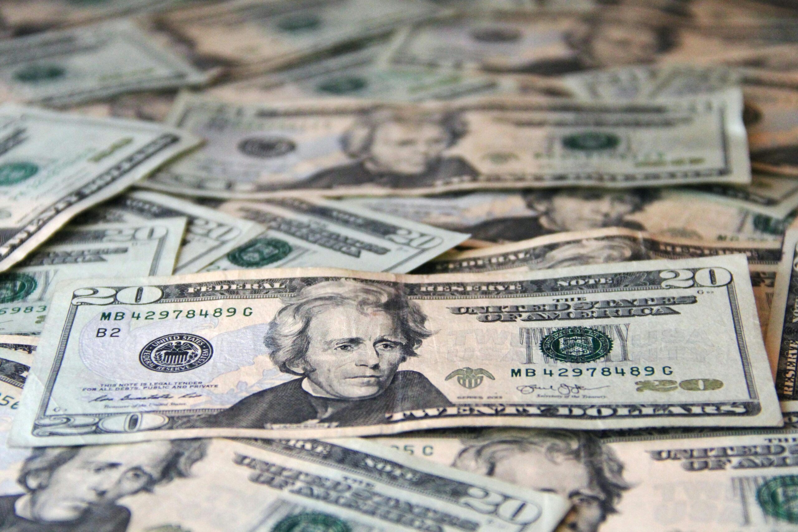 Kostenloses Stock Foto zu 20-Dollar-Schein, amerikanische währung, banknote