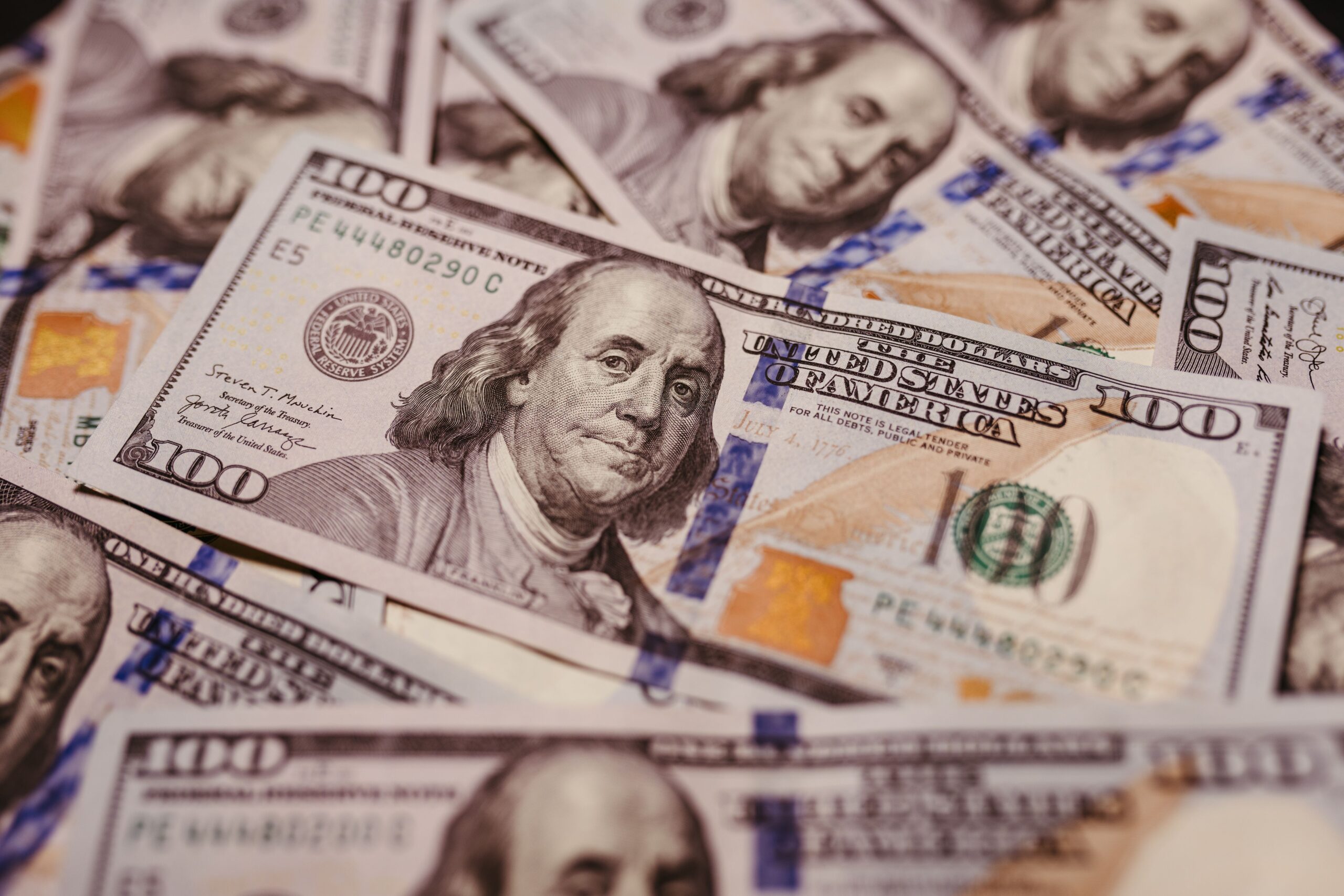 Kostenloses Stock Foto zu 100 dollar, amerikanische währung, bankwesen