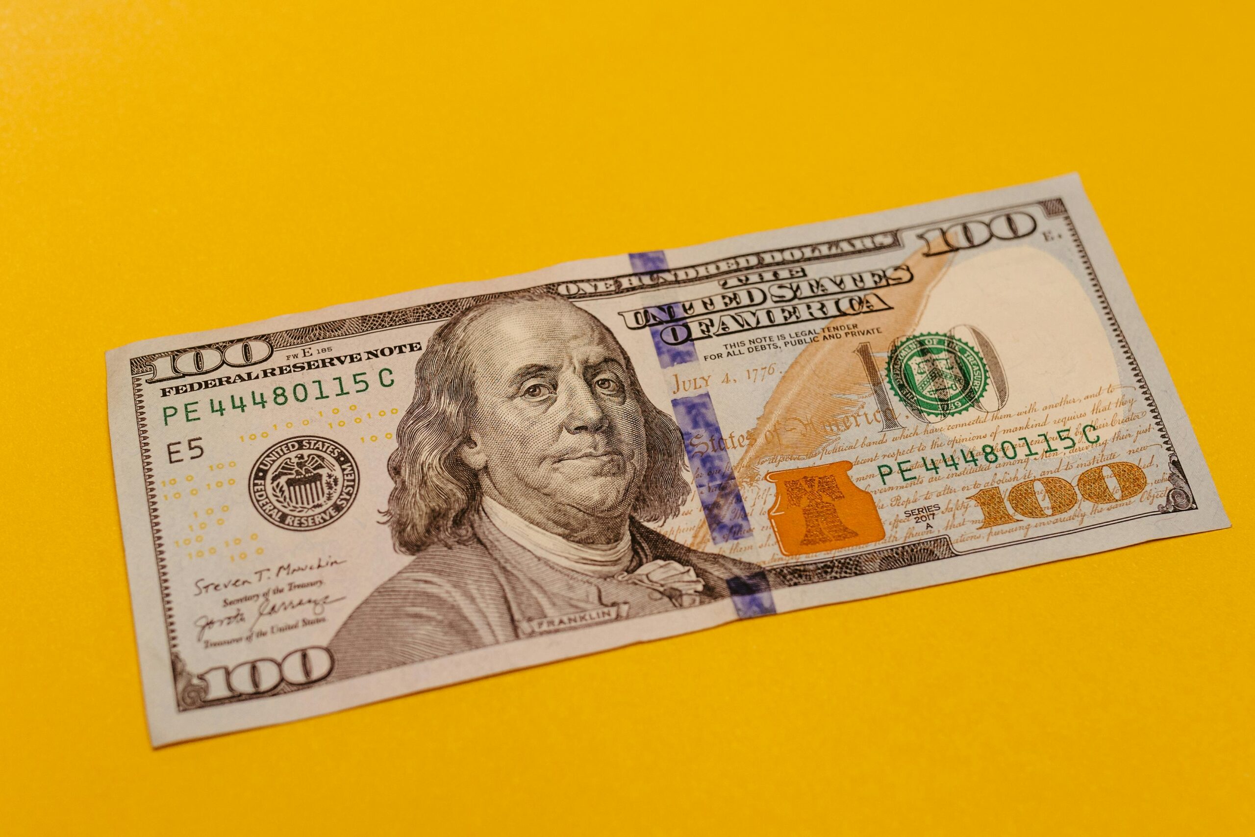 Kostenloses Stock Foto zu 100 dollar, 4k wallpaper, amerikanisches geld