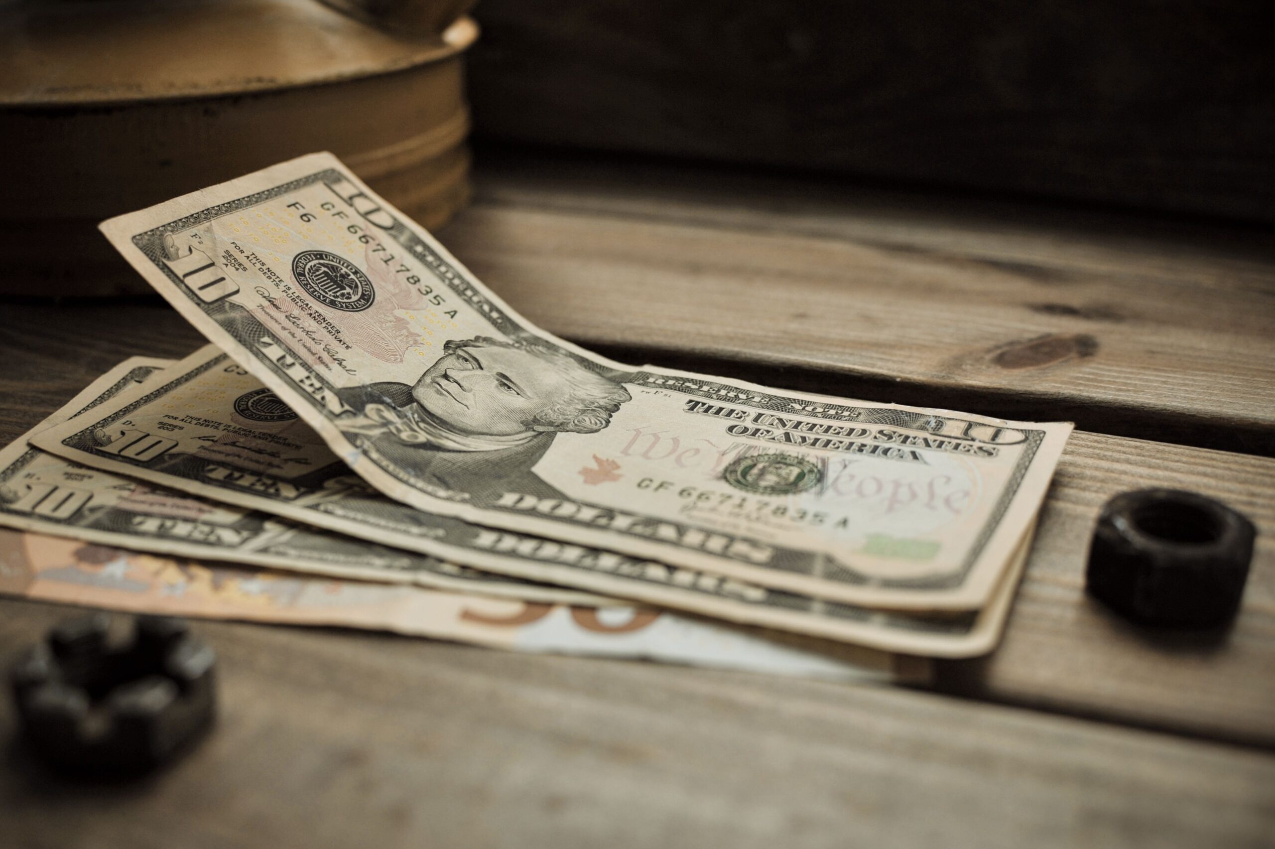 Kostenloses Stock Foto zu 10, 10-Dollar-Schein, austausch